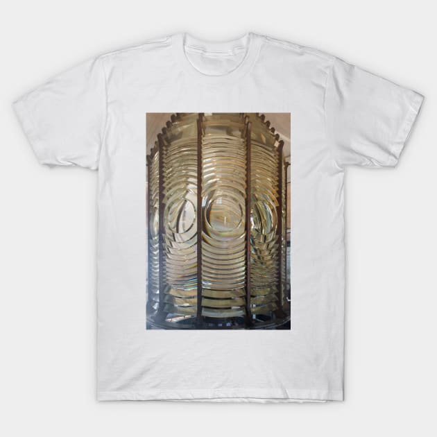 The Fresnel Lens Of Old Point Loma Lighthouse © T-Shirt by PrinceJohn